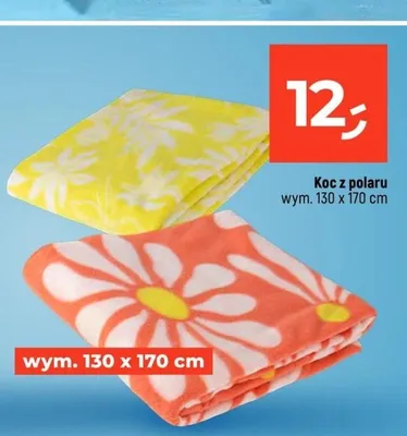 Koc z polaru wym. 130x170cm promocja w Dealz