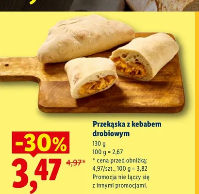 Przekąska z kebabem drobiowym promocja w Lidl