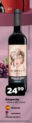 Wino czerwone wytrawne Despecho Ribera del Duero promocja w Netto