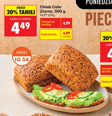 Chleb Całe Ziarno promocja w Biedronka