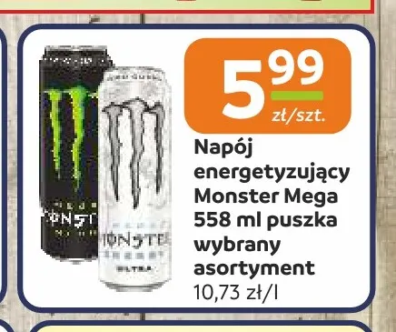 Napój energetyzujący Monster Mega promocja w Społem Częstochowa