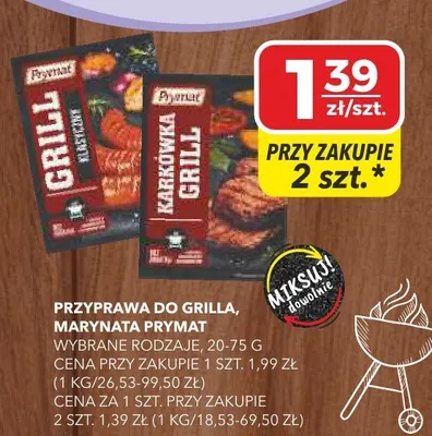 Przyprawa do grilla marynata frymat wybrane rodzaje promocja w Top Market