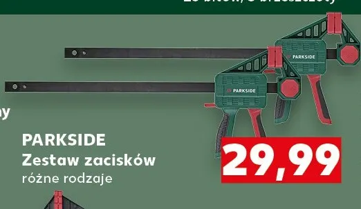 Zestaw zacisków Parkside promocja w Kaufland