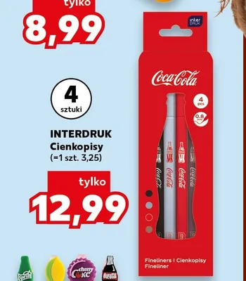 Cienkopisy Interdruk 4-pak promocja w Kaufland