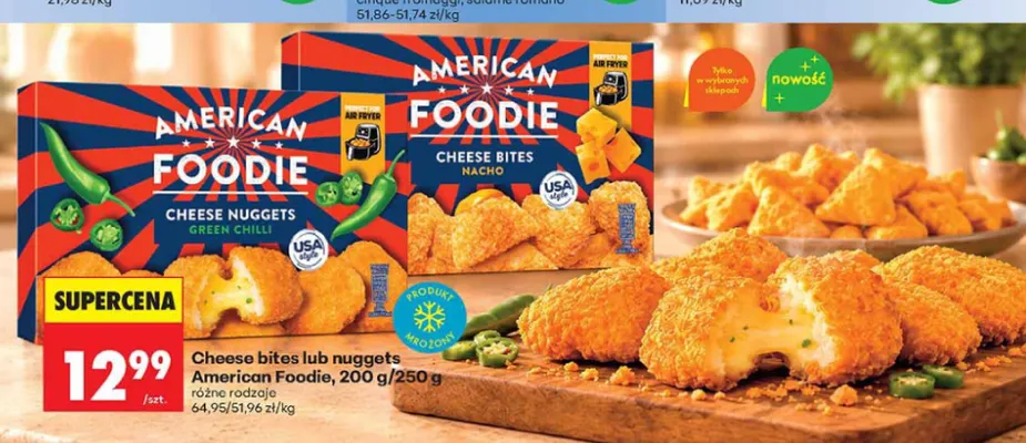 Cheese bites nacho American Foodie promocja w Biedronka