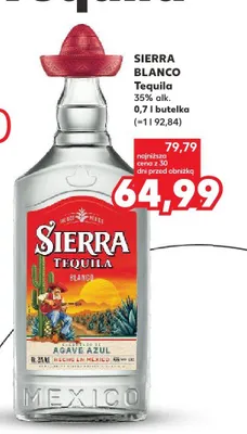 Tequila Sierra Blanco promocja w Kaufland