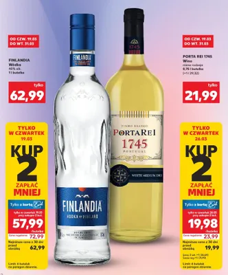 Wino różne rodzaje White Medium Dry promocja w Kaufland