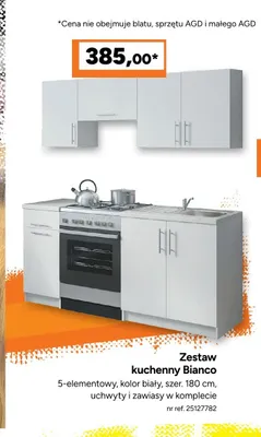 Zestaw mebli kuchennych Bianco promocja w Bricoman
