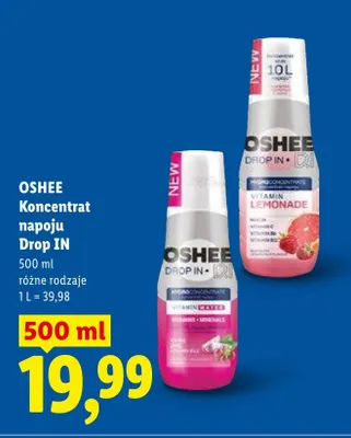 Koncentrat napoju Drop IN Oshee promocja w Lidl