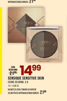 Cienie do brwi Sensique Sensitive Skin promocja w Drogerie Natura