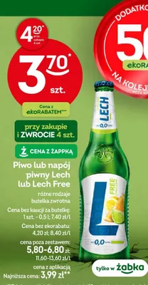 Piwo bezalkoholowe Lech Free Citrus Sour promocja w Żabka