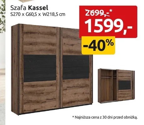 Szafa Kassel promocja w Black Red White