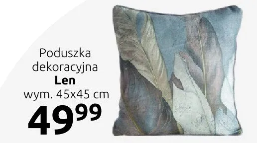 Poduszka dekoracyjna Len promocja w Black Red White