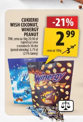 Cukierki Winergy Peanut Tim promocja w Arhelan