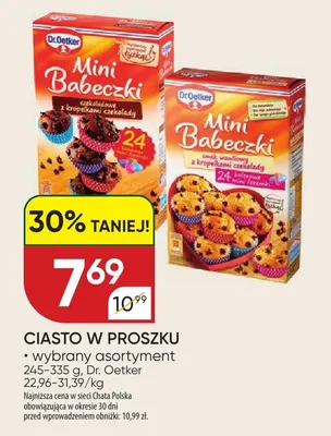 Ciasto w proszku Mini babeczki wybrane asortymenty promocja w Chata Polska