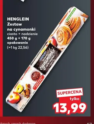 Zestaw na cynamonki ciasto + nadzienie Henglein promocja w Kaufland
