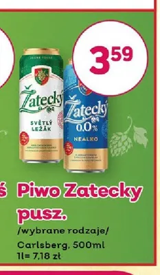 Piwo bezalkoholowe Žatecký 0,0% puszka promocja w Bliski