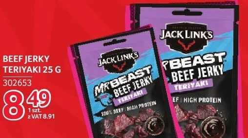 Beef jerky teriyaki promocja w Selgros