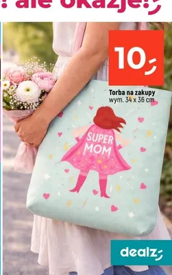 Torba na zakupy 34x36cm promocja w Dealz