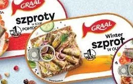 Szproty w oleju Graal promocja w Carrefour
