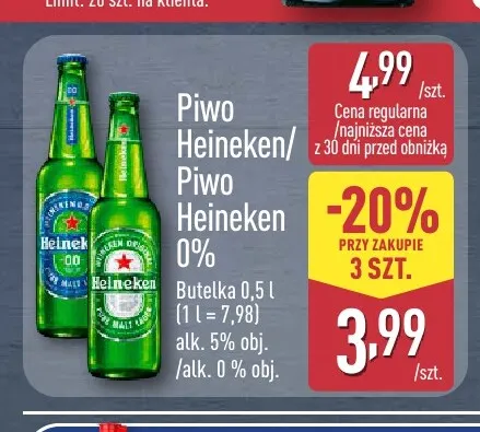 Piwo Heineken promocja w Aldi