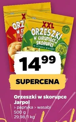 Orzeszki w skorupce jarpol papryka, wasabi promocja w Netto