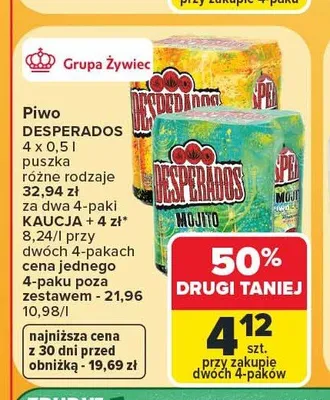 Piwo Desperados Mojito promocja w Carrefour Market