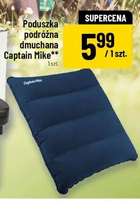Poduszka podróżna dmuchana Captain Mike promocja w POLOmarket