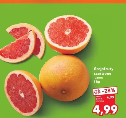 Grejpfruty czerwone promocja w Kaufland
