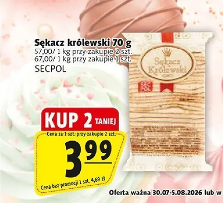 Sękacz królewski Secpol promocja w Prim Market