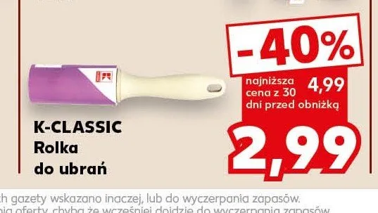 Rolka do ubrań K-CLASSIC promocja w Kaufland