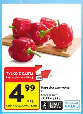 Papryka czerwona luz promocja w Intermarche