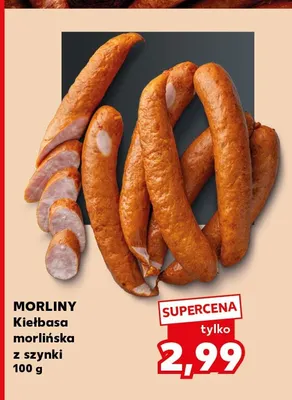 Kiełbasa morlińska z szynki Morliny promocja w Kaufland