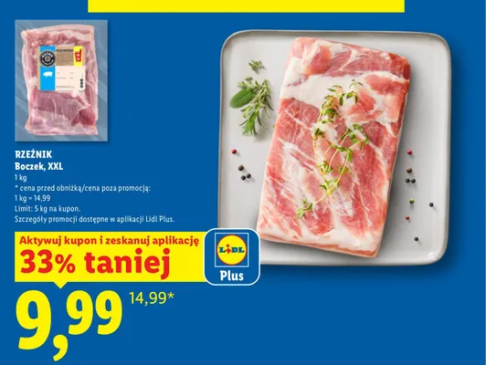 Boczek XXL Rzeźnik promocja w Lidl