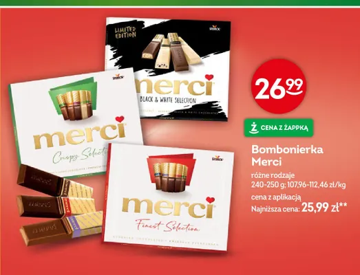 Bombonierka Merci Finest Selection promocja w Żabka