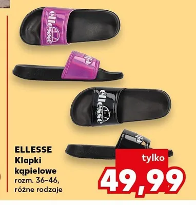 Klapki kąpielowe Ellesse promocja w Kaufland