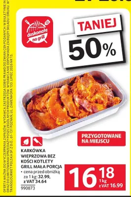 Karkówka wieprzowa bez kości kotlety grill mała porcja promocja w Selgros