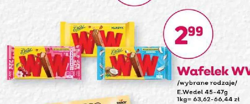 Wafelek WW E.Wedel promocja w Bliski