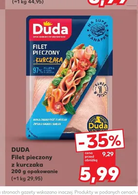 Filet pieczony z kurczaka Duda promocja w Kaufland