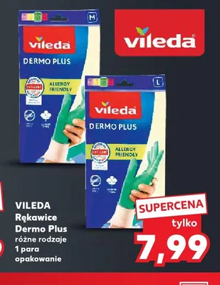 Rękawice Dermo Plus Vileda promocja w Kaufland