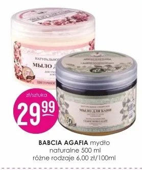 Mydło naturalne Babcia Agafia promocja w Drogerie Jasmin