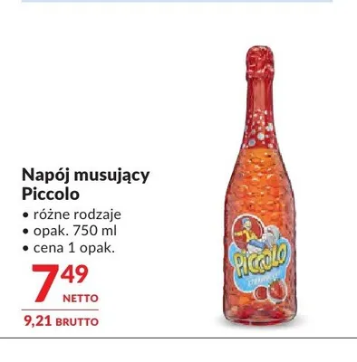 Napój musujący Piccolo Strawberry promocja w Makro