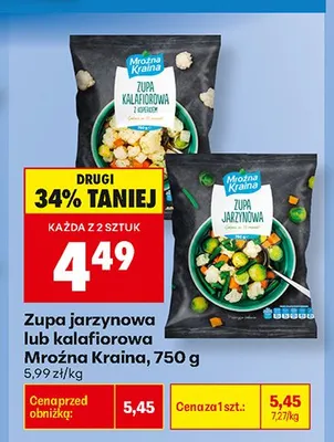 Zupa kalafiorowa Mroźna Kraina promocja w Biedronka