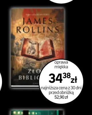 Książka Zło biblijne James Rollins promocja w Empik