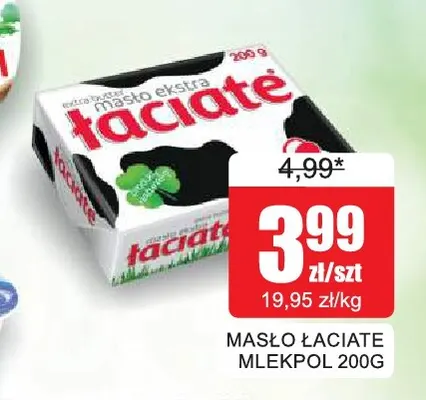 Masło Łaciate Mlekpol promocja w Bingo