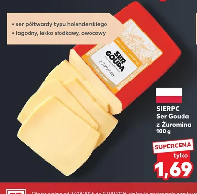 Ser gouda z Żuromina Sierpc promocja w Kaufland
