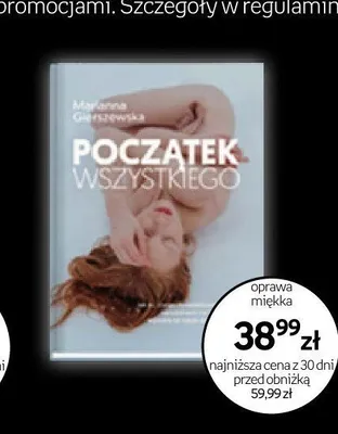 Książka Początek wszystkiego Marianna Gierszewska promocja w Empik