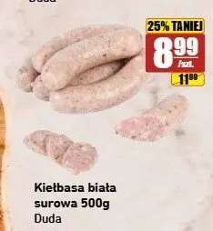 Kiełbasa biała surowa Duda promocja w API Market