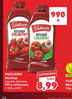Ketchup łagodny Pudliszki promocja w Kaufland