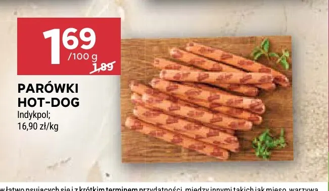 Parówki Hot-Dog Indykpol promocja w Stokrotka